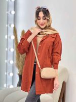 مانتو جلو پیله دو جیب کد 5075 - تصویر 13