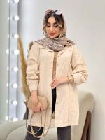 مانتو جلو پیله دو جیب کد 5075 - تصویر 5