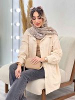 مانتو جلو پیله دو جیب کد 5075 - تصویر 15