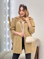 مانتو جلو پیله دو جیب کد 5075 - تصویر 2