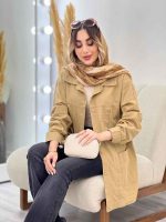 مانتو جلو پیله دو جیب کد 5075 - تصویر 12