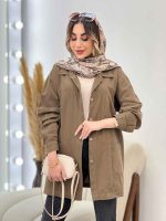 مانتو جلو پیله دو جیب کد 5075 - تصویر 4