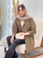 مانتو جلو پیله دو جیب کد 5075 - تصویر 9