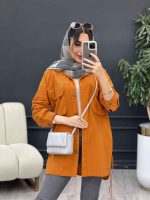 مانتو لینن جیب پیله بند دار کد 5069 - تصویر 17