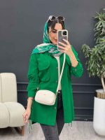 مانتو لینن جیب پیله بند دار کد 5069 - تصویر 20
