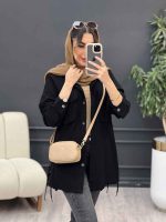 مانتو لینن جیب پیله بند دار کد 5069 - تصویر 22