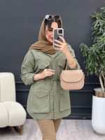 مانتو کمرگت شادی کد 5046 - تصویر 7