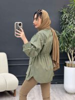 مانتو کمرگت شادی کد 5046 - تصویر 16