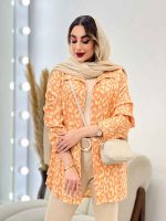 شومیز طرح دار ملودی کد 4825 - تصویر 5