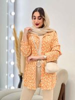 شومیز طرح دار ملودی کد 4825 - تصویر 7