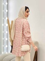 شومیز طرح دار ملودی کد 4825 - تصویر 14