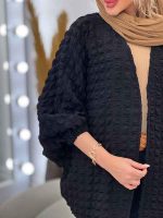 مانتو پانچ جلو باز کد 5143 - تصویر 5