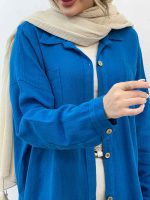 مانتو پایین هلال آفرینا کد 5189 - تصویر 22