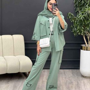ست مانتو و شلوار فریال کد 5190