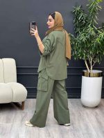 ست مانتو و شلوار فریال کد 5190 - تصویر 17