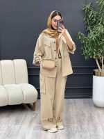 ست مانتو و شلوار فریال کد 5190 - تصویر 10