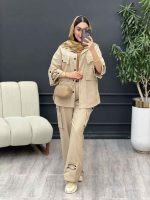 ست مانتو و شلوار فریال کد 5190 - تصویر 16