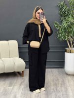 ست مانتو و شلوار فریال کد 5190 - تصویر 9