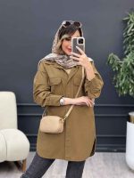 مانتو دو جیب پاکتی محنا کد 5076 - تصویر 7