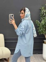 مانتو دو جیب پاکتی محنا کد 5076 - تصویر 5