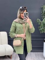 مانتو جیب پرچ دار کد 5028 - تصویر 9