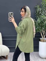 مانتو جیب پرچ دار کد 5028 - تصویر 13