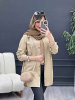 مانتو جیب پرچ دار کد 5028 - تصویر 19