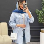 مانتو جیب پرچ دار کد 5028
