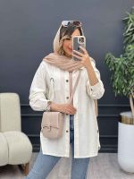 مانتو جیب پرچ دار کد 5028 - تصویر 7