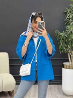 مانتو پشت دکمه هیلدا کد 5106 - تصویر 5
