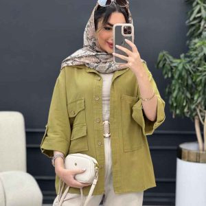 مانتو پشت دکمه هیلدا کد 5106