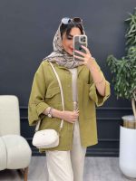 مانتو پشت دکمه هیلدا کد 5106 - تصویر 10