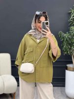 مانتو پشت دکمه هیلدا کد 5106 - تصویر 18