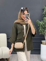 مانتو پشت دکمه هیلدا کد 5106 - تصویر 21