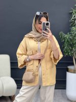 مانتو پشت دکمه هیلدا کد 5106 - تصویر 2