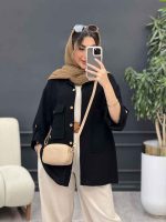 مانتو پشت دکمه هیلدا کد 5106 - تصویر 4