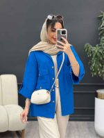مانتو پشت دکمه هیلدا کد 5106 - تصویر 7