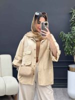 مانتو پشت دکمه هیلدا کد 5106 - تصویر 8