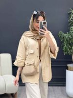 مانتو پشت دکمه هیلدا کد 5106 - تصویر 19