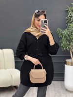مانتو لینن دو جیب پاکتی ماریا کد 5041 - تصویر 11