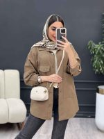 مانتو لینن چهار جیب کد 5093 - تصویر 17