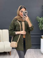 مانتو لینن چهار جیب کد 5093 - تصویر 5