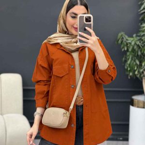 مانتو لینن چهار جیب کد 5093