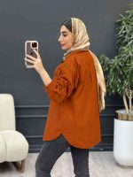 مانتو لینن چهار جیب کد 5093 - تصویر 16
