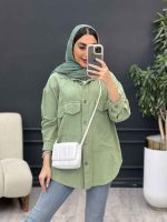 مانتو لینن چهار جیب کد 5093 - تصویر 6
