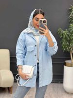 مانتو لینن چهار جیب کد 5093 - تصویر 3