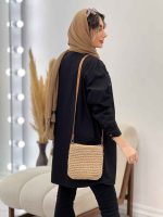 مانتو سر جیب دو دکمه جیب نما کد 4926 - تصویر 12