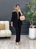 ست مانتو و شلوار طوبا کد 5108 - تصویر 4