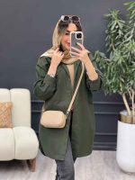 مانتو جین رنگی جیب پیله کد 5079 - تصویر 11