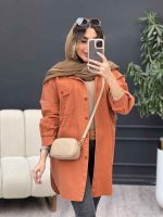 مانتو جین رنگی جیب پیله کد 5079 - تصویر 13